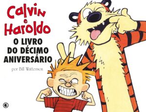 Capa de Calvin e Haroldo "O livro do Décimo Aniversário"